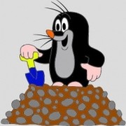 Крот с лопатой картинки